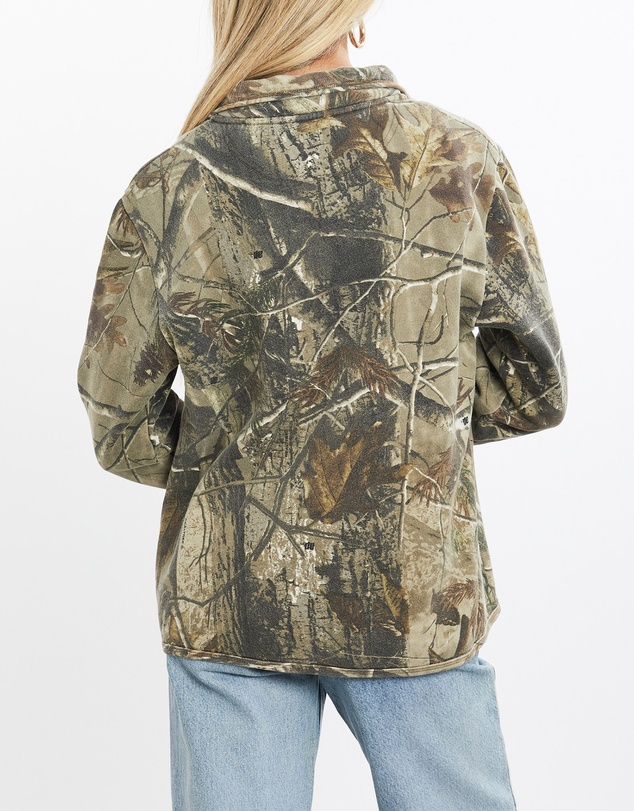 Vintage by The Real Deal - Pre Loved - Vintage Realtree Camo Quarter Zip Sweatshirt