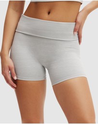 Cotton On Body Active - Ultra Soft Roll Over Shortie Shorts