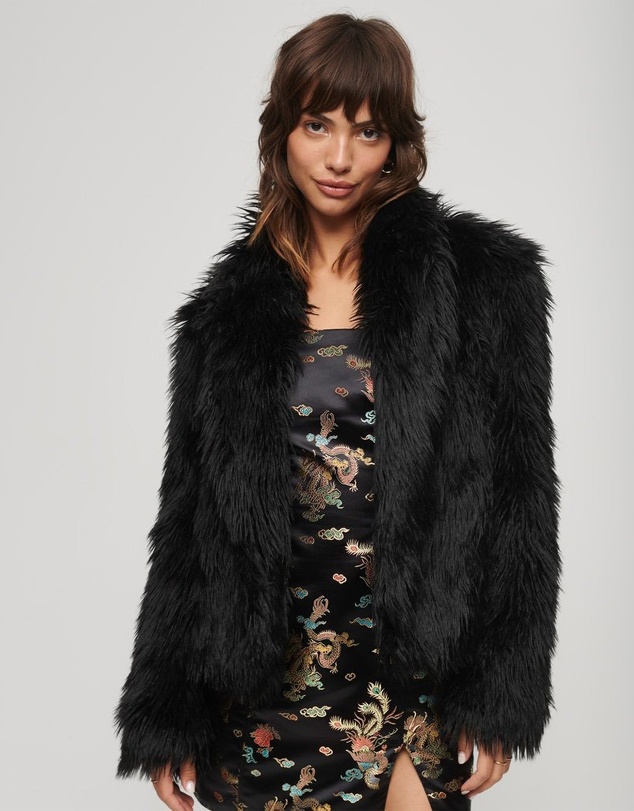Superdry - Short Faux Fur Coat