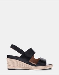 Mia Vita - Deanne Wedge Sandal - Black