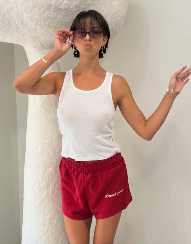 SSAINT - SŚAINT Sport Track Shorts Cherry