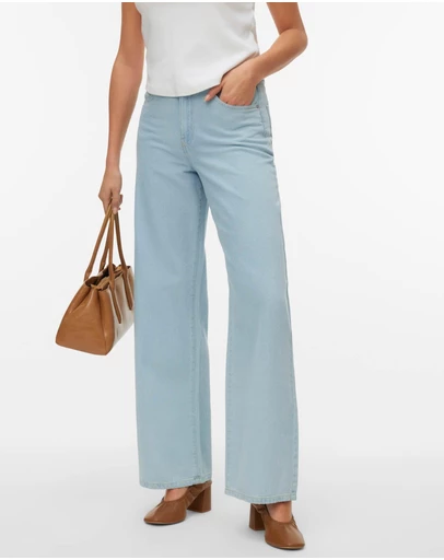 Vero Moda - Kirsa High Waisted Wide Jeans