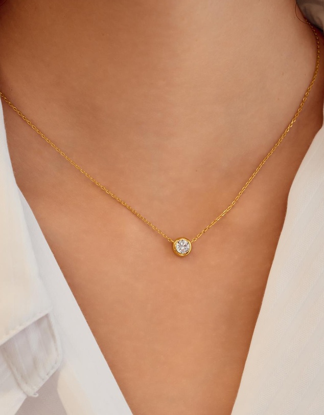 Ania Haie - Ania Haie Gold Solitaire Necklace