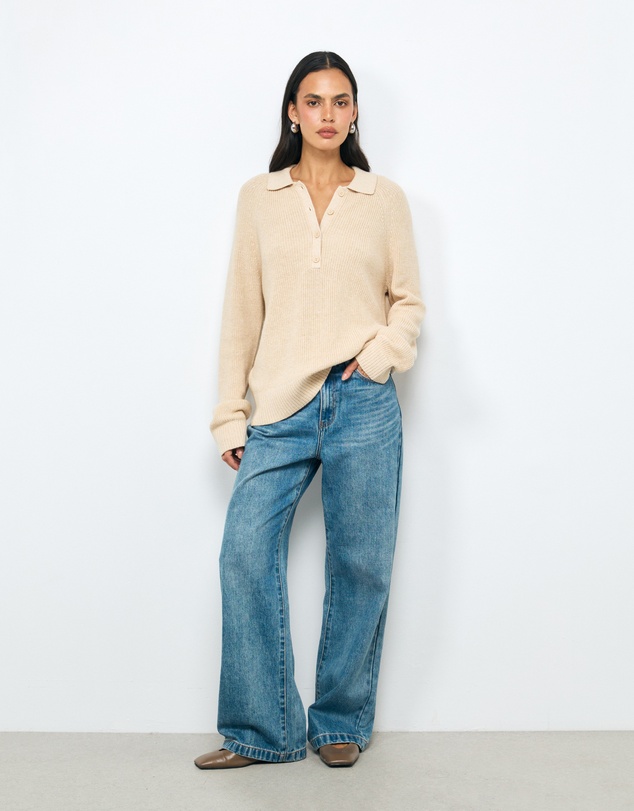 AERE - Lume Organic Cotton Knit Jumper
