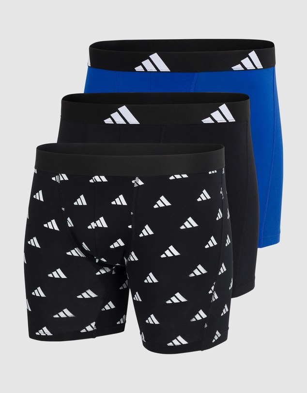 adidas Sportswear - 3 Pack Active Flex Cotton Boxer Brief Underwear