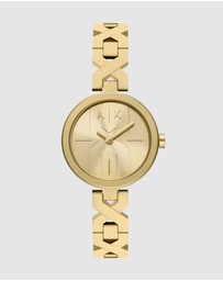Armani Exchange - Gold Tone Analogue Watch