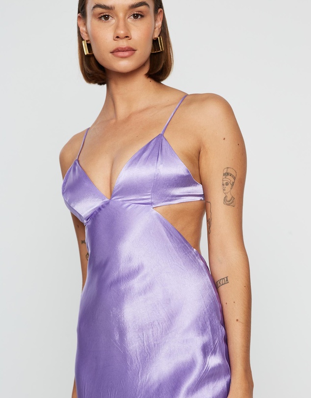 Third Form - Crush Bias Tri Midi Dress