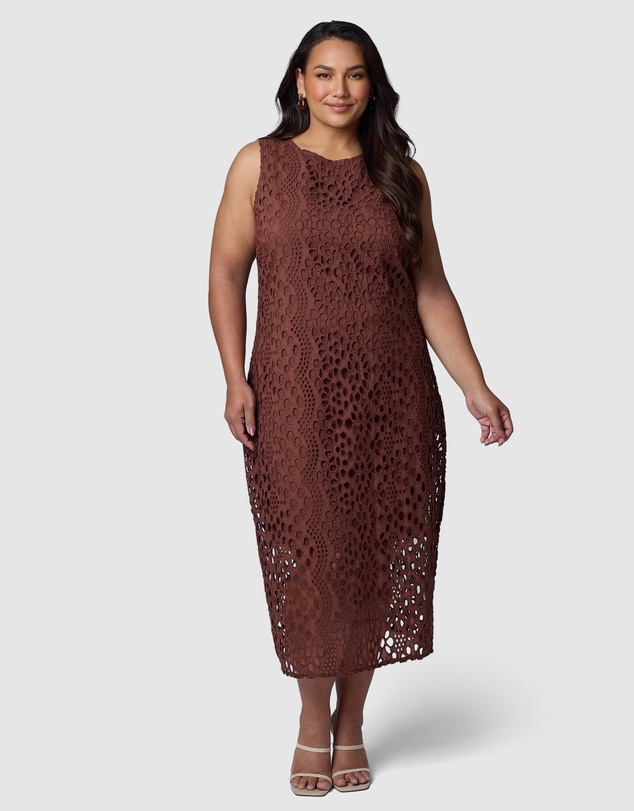 Something 4 Olivia - Briony Broderie Midi Dress