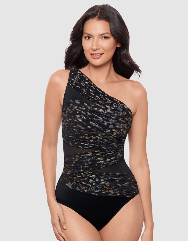 Miraclesuit Swimwear  - Sparkle Plenty Jena One Shoulder Tummy Control Swimsuit