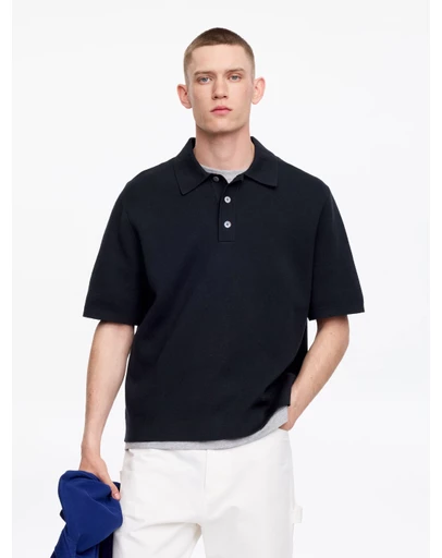 ARKET - Fine-Knit Polo Shirt