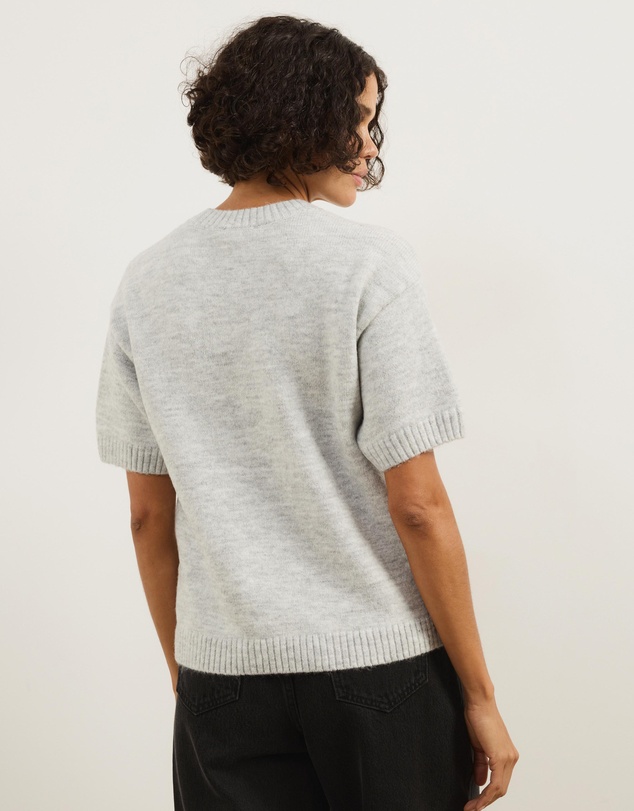 Atmos&Here - Ayla Knitted Boxy T-Shirt