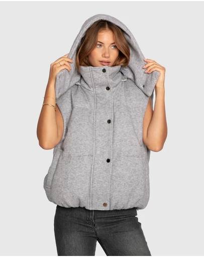 Belle & Bloom - Golden Hour Hooded Puffer Vest
