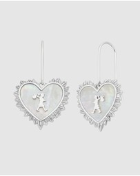 Karen Walker - Runaway Flaming Mother Of Pearl Earrings