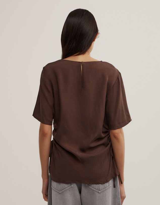 Witchery - Ruched Woven T-shirt
