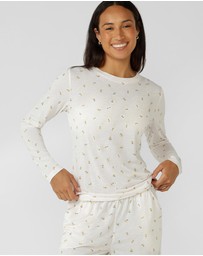 Lorna Jane - Sweet Citrus Long Sleeve Lounge T-Shirt