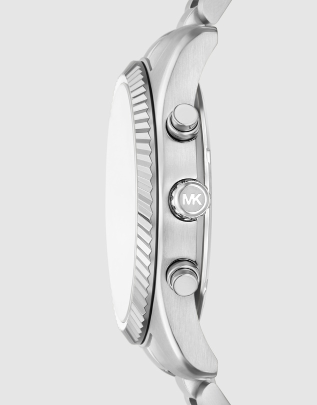 Michael Kors - Lexington Silver Tone Chronograph Watch