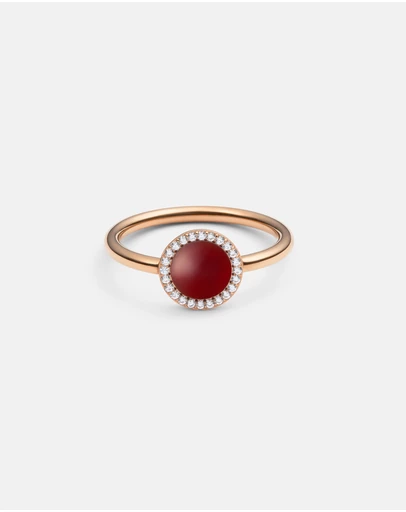 Daniel Wellington - Audrey Ring Red Agathe