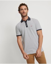 Oxford - Mack Striped Organic Cotton Polo