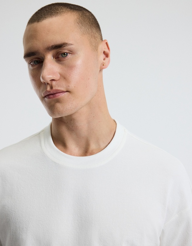 Calibre - Loose Fit Crepe T-shirt White