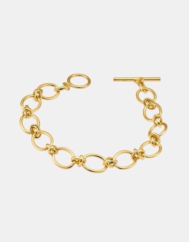Zoe Olivia - 14K Gold Vermeil Linked T-Bar Bracelet