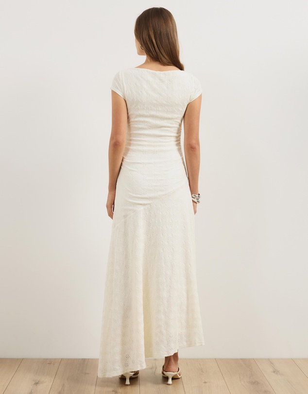 Atmos&Here - Bridget Stretch Geo Lace Midi Dress