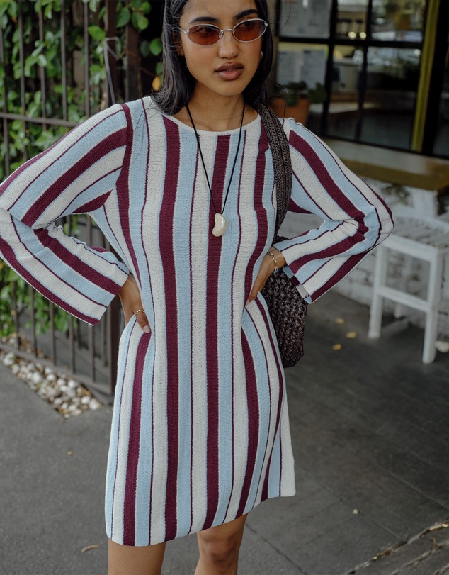 Ceres Life - Chloe Stripe Knit Mini Dress