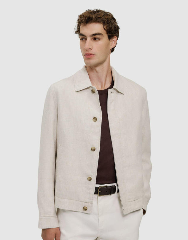 Trenery - Linen Harrington Jacket