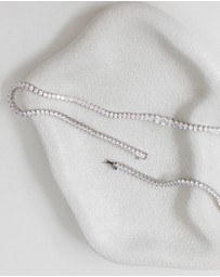 The White Collection - Claire - Elegant Silver Bridal Necklace
