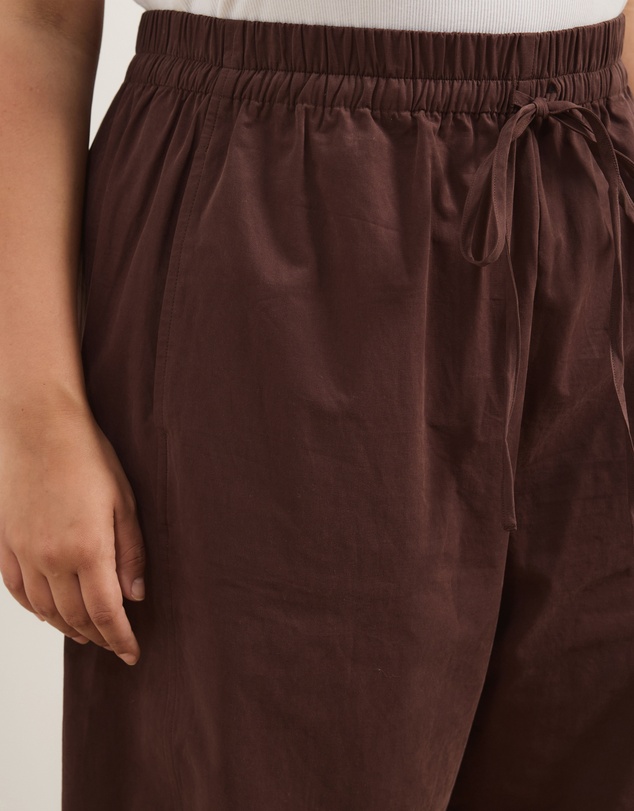Atmos&Here Curvy - Sienna Cotton Barrel Leg Pants