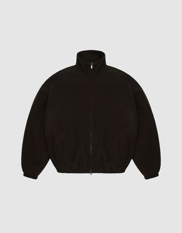 RAINS - Women's Fleece Zip Jacket Bark