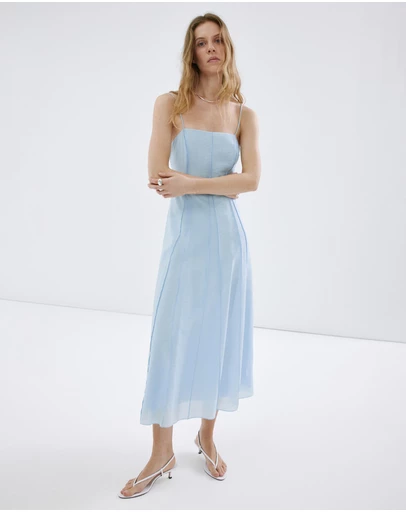 M.N.G - Lyocell Dress with Stitching Detail