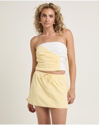 Subtitled - Sicily Button Bandeau Top