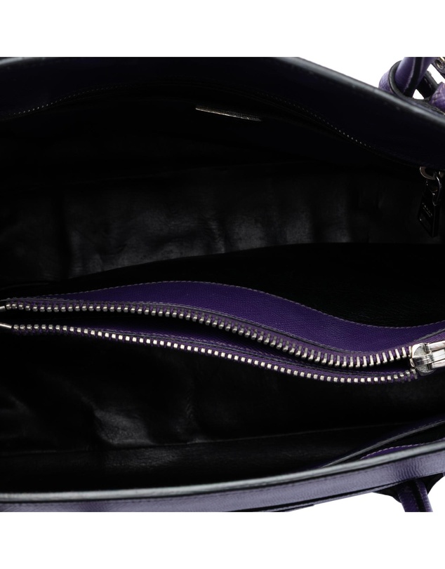 Pre-Loved by Azura Reborn - Pre-Loved Saffiano Cuir Turnlock Twin Satchel