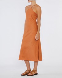 Amelius - Krisha Linen Halter Midi Dress
