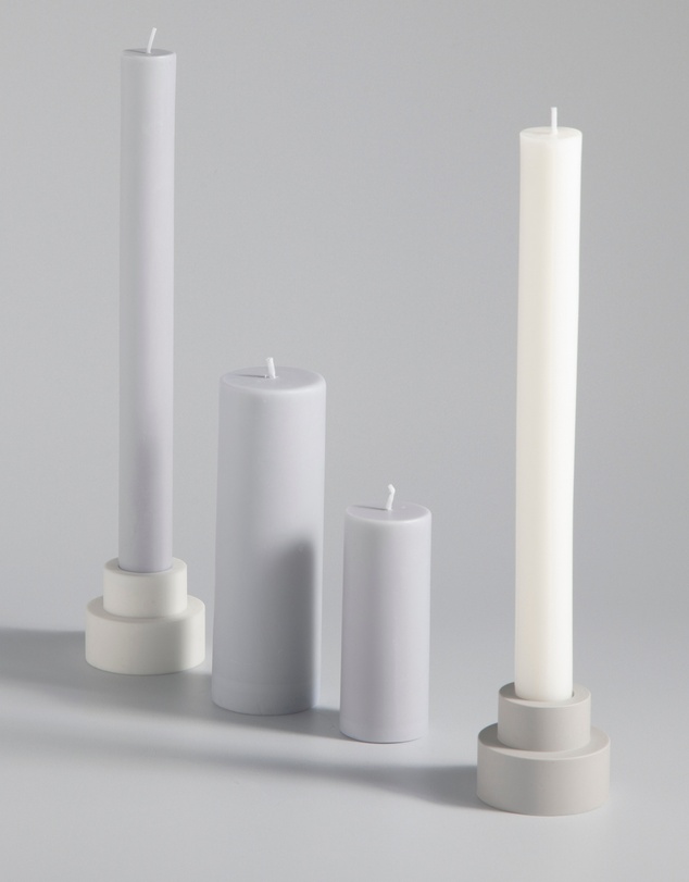 porter green - escc medium pillar candle soy-blend unscented candles