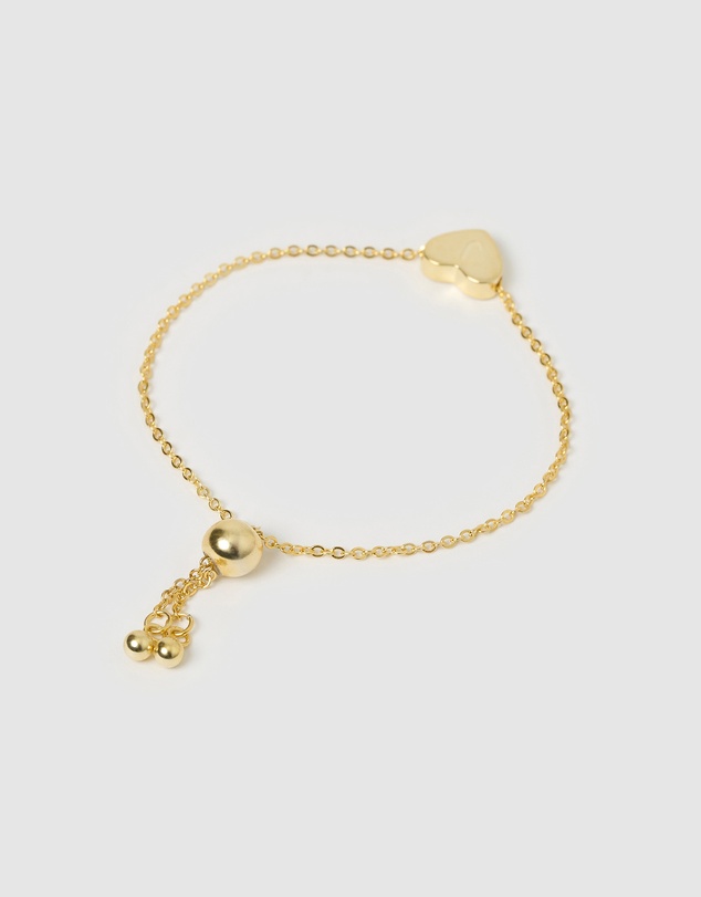 Izoa Kids - Kids Heart Alphabet Letter J Bracelet
