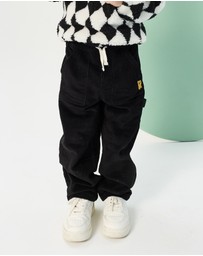 Rock Your Kid - Chunky Cord Relaxed Pant in Charcoal
