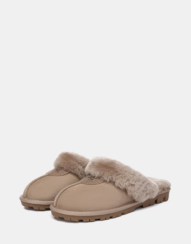 EVERAU - Australian Shepherd Ugg Waffle Slipper Sheepskin Upper House Shoes
