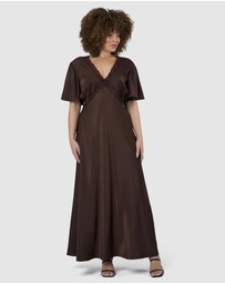 Sunday In The City - Electric Guitars Maxi Dress