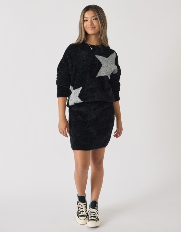 Decjuba Kids - Fluffy Knit Skirt -Teens