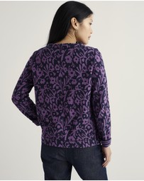Seasalt - Seasalt Cornwall Blue Gwennol Jacquard Jersey Top