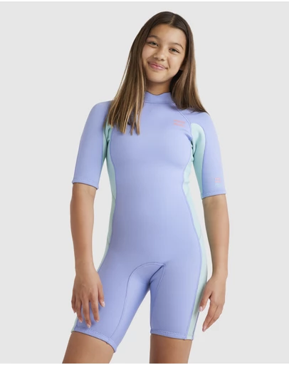 Billabong - Girls 6 to 14 2/2 Foil Back Zip Springsuit