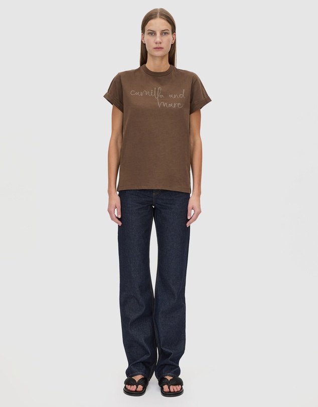 C&M CAMILLA AND MARC - Maren Logo Roll Sleeve Tee