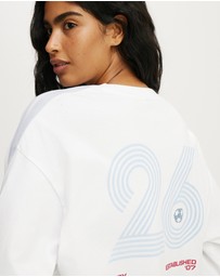 Cotton On Body Active - Long Sleeve Graphic Crew Tee