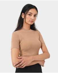 Forcast - Murphy Crop Knit Top