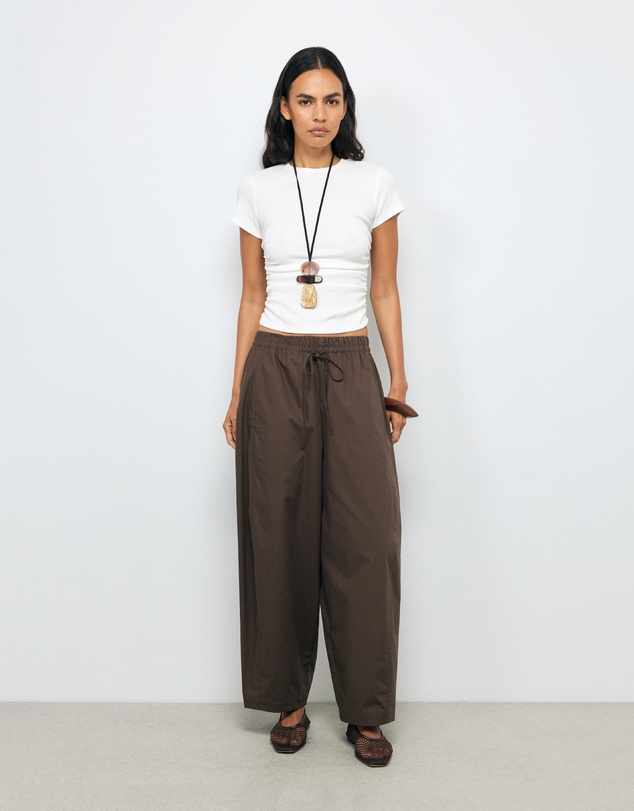 AERE - Organic Cotton Barrel Leg Pants