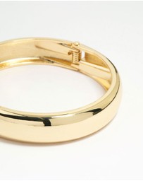 Lovisa - Gold Plated Smooth Hinged Bangle