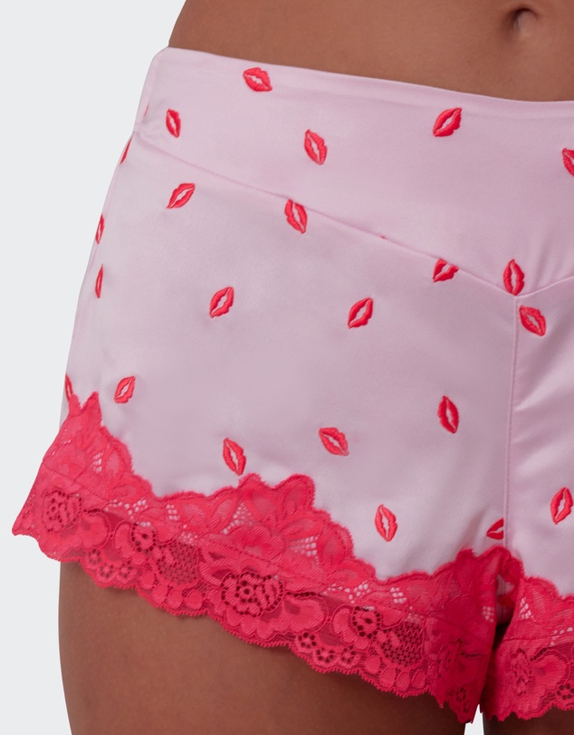 Bras N Things - Angelica Kisses Short - Print/Pink