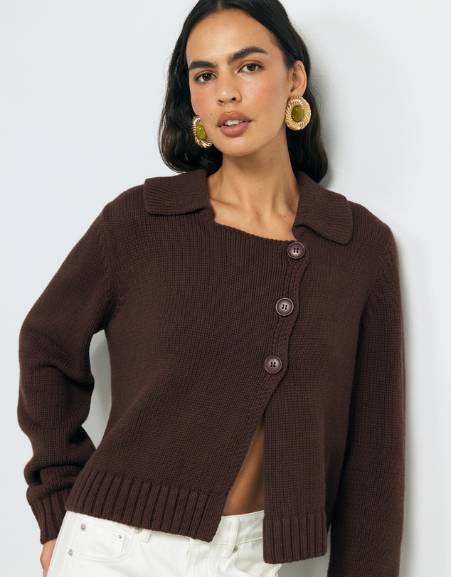 AERE - Miya Cotton Wool Cardigan