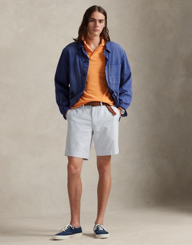 Polo Ralph Lauren - ICONIC EXCLUSIVE - 9-Inch Straight Fit Striped Oxford Shorts